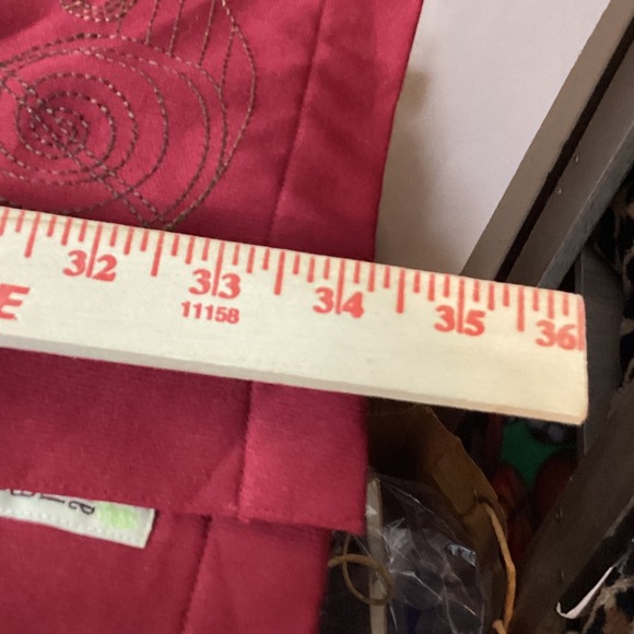 Cubavera Mens Burgundy Embroidered Short Sleeve Button Up Shirt - Picture 11 of 12